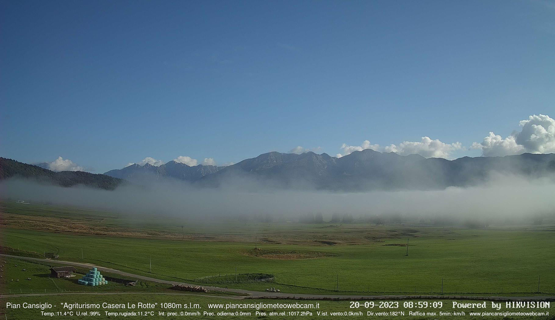 time-lapse frame, Pian Cansiglio - Casera Le Rotte webcam