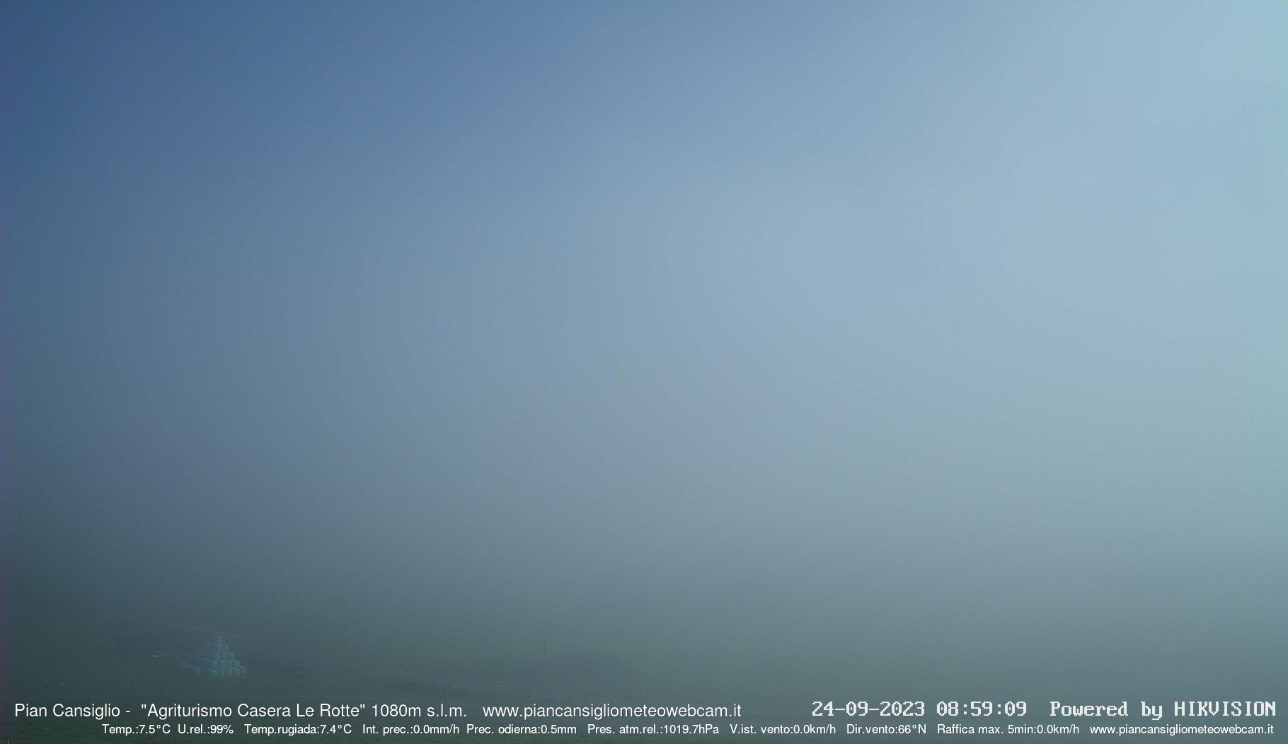 time-lapse frame, Pian Cansiglio - Casera Le Rotte webcam