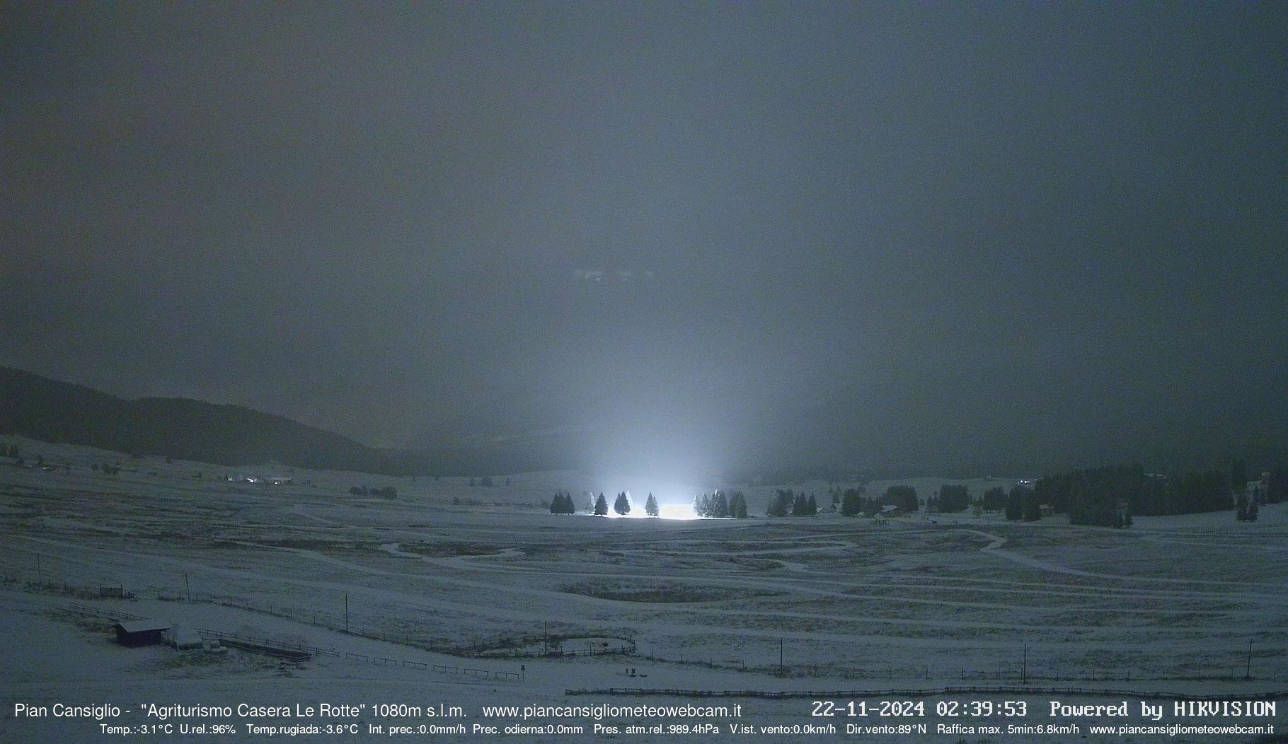 time-lapse frame, Pian Cansiglio - Casera Le Rotte webcam