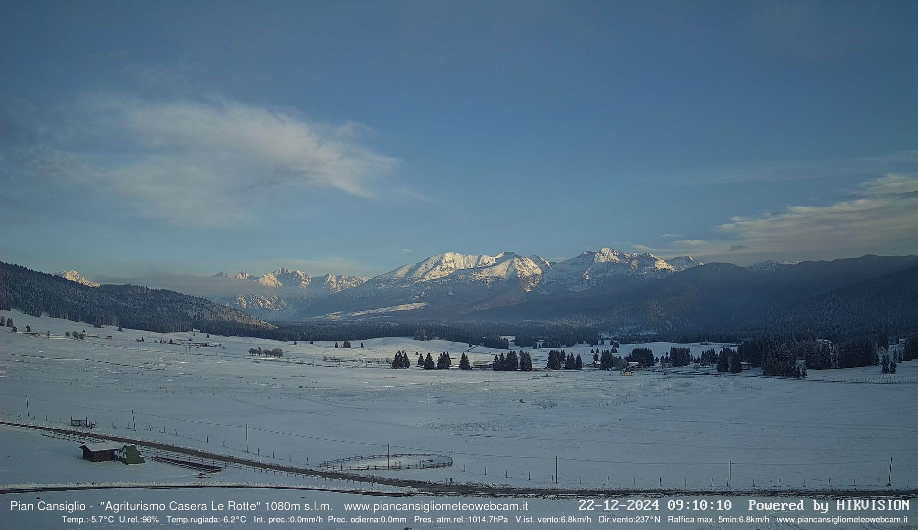 time-lapse frame, Pian Cansiglio - Casera Le Rotte webcam