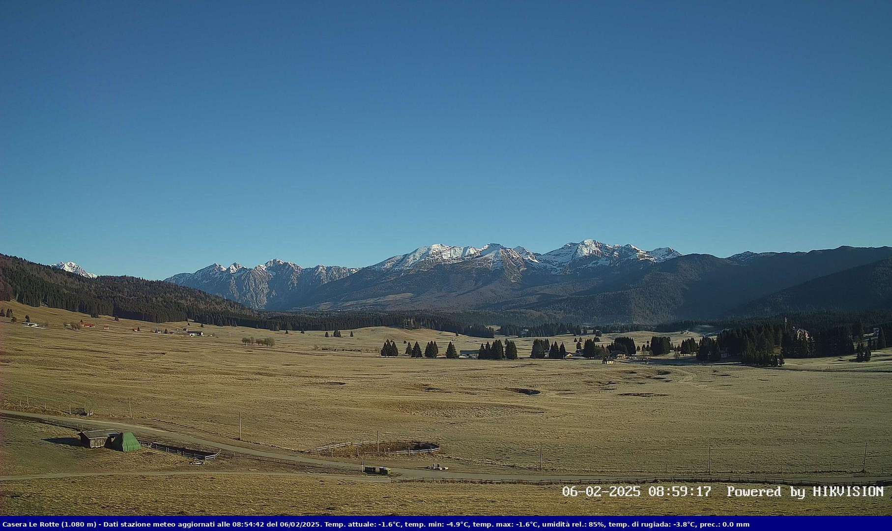 time-lapse frame, Pian Cansiglio - Casera Le Rotte webcam