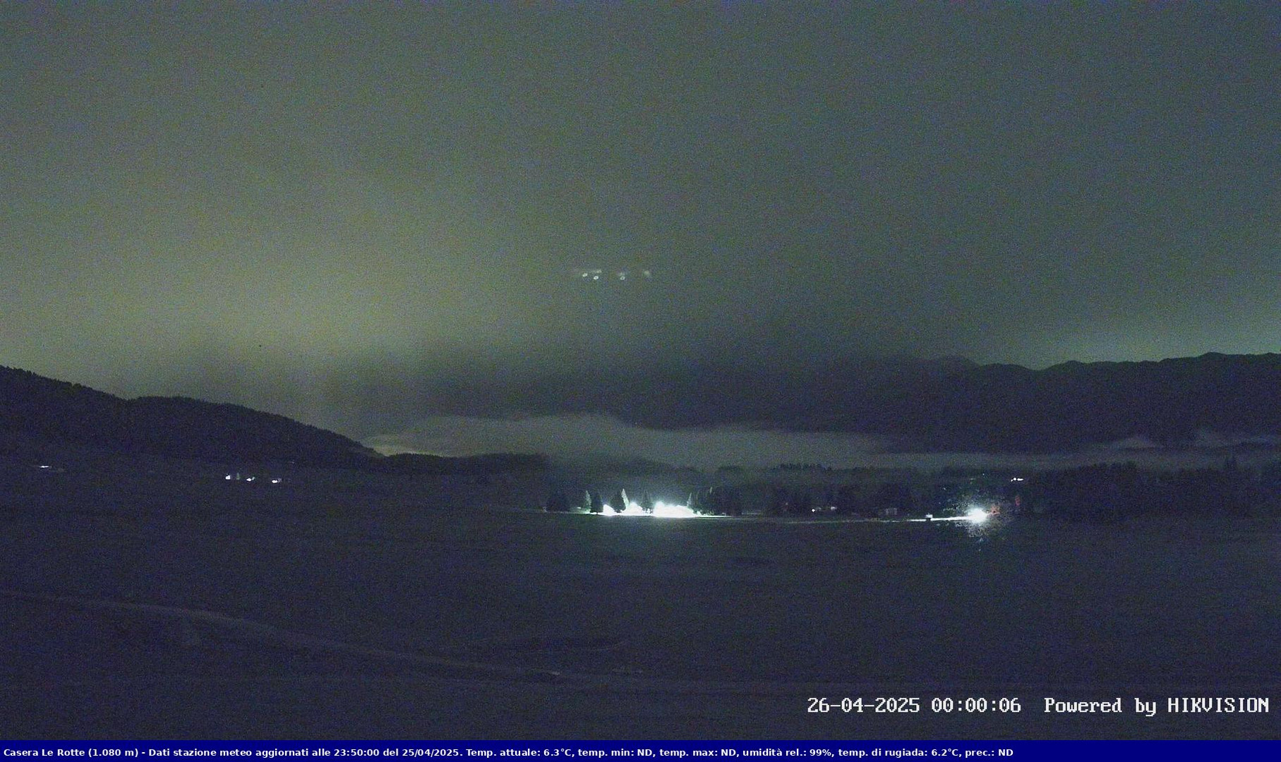 time-lapse frame, Pian Cansiglio - Casera Le Rotte webcam