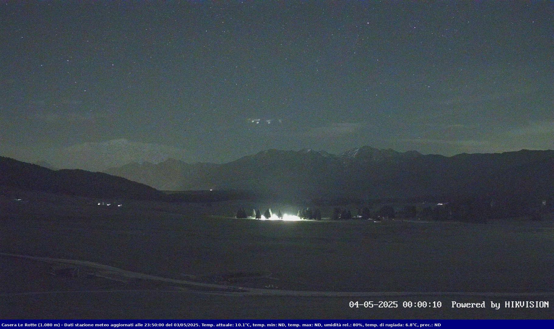 time-lapse frame, Pian Cansiglio - Casera Le Rotte webcam