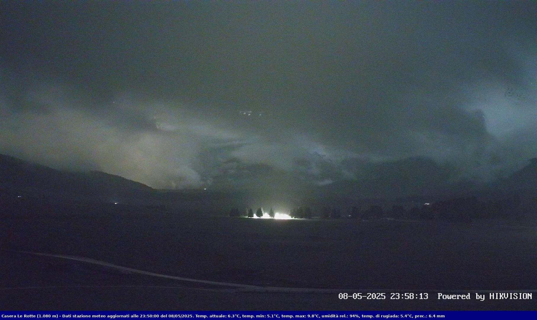 time-lapse frame, Pian Cansiglio - Casera Le Rotte webcam