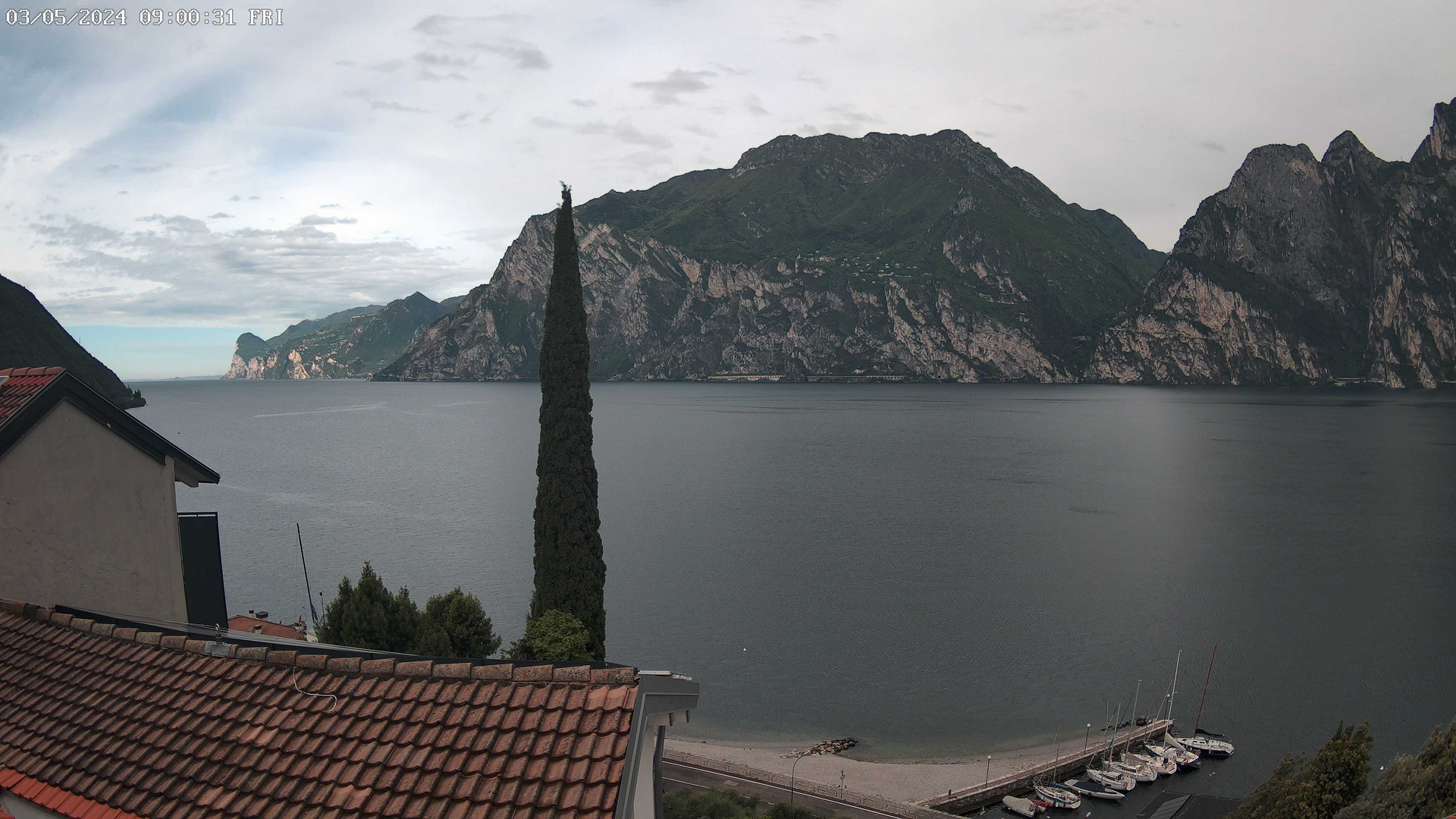 time-lapse frame, Torbole sul Garda - Busatte: Southern direction webcam