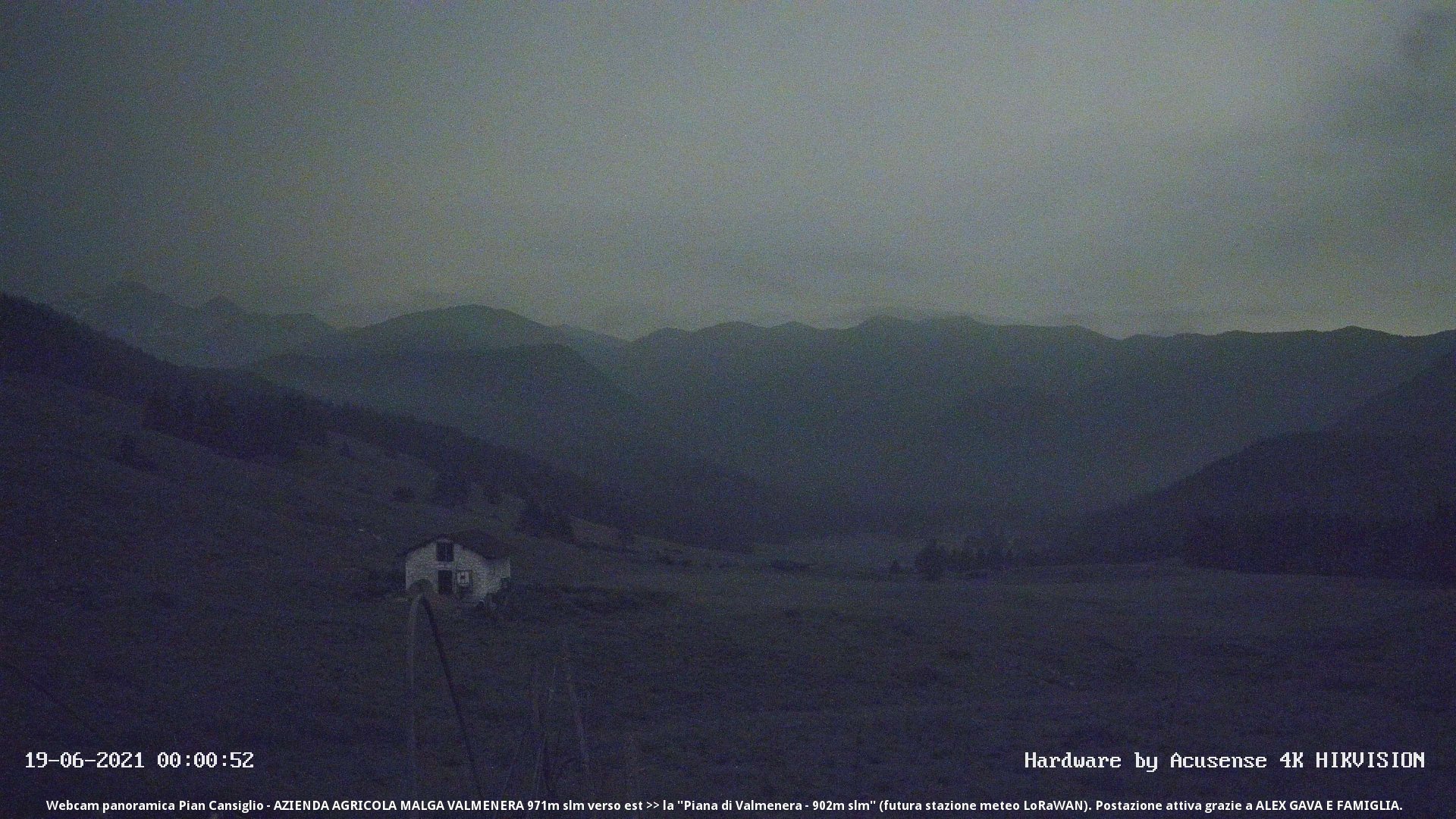time-lapse frame, Pian Cansiglio - Malga Valmenera webcam