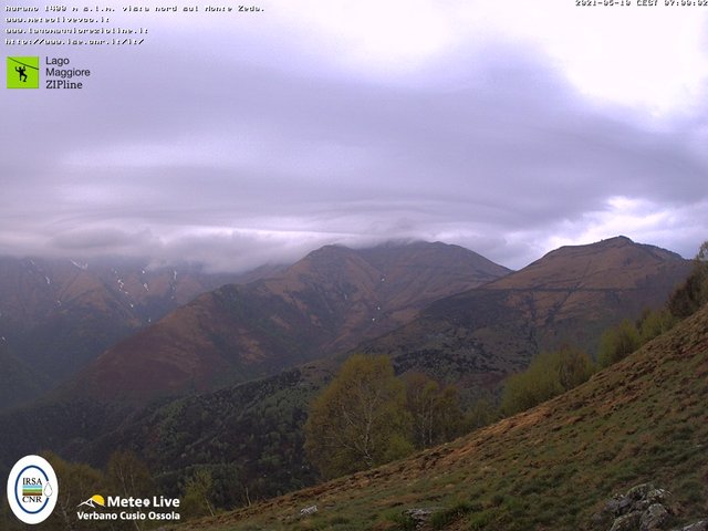 time-lapse frame, Monte Zeda 10 maggio 2021 webcam