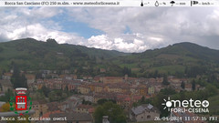 view from Rocca San Casciano on 2024-04-26