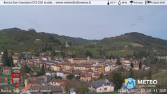 view from Rocca San Casciano on 2025-04-12