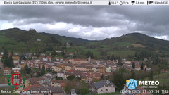 view from Rocca San Casciano on 2025-04-17