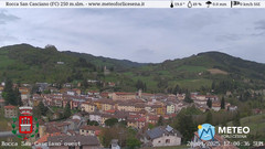 view from Rocca San Casciano on 2025-04-20