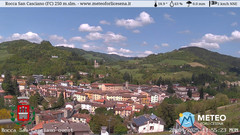 view from Rocca San Casciano on 2025-04-28