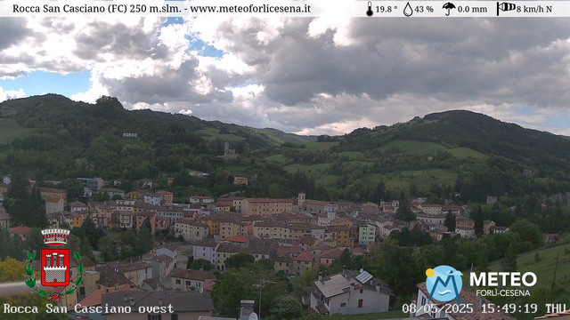 time-lapse frame, Rocca San Casciano webcam