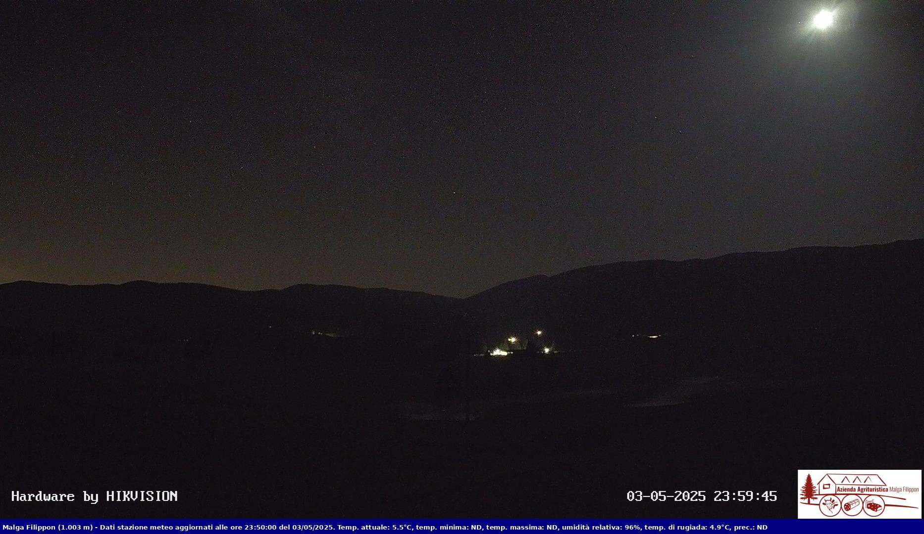 time-lapse frame, Pian Cansiglio - Agriturismo Malga Filippon webcam