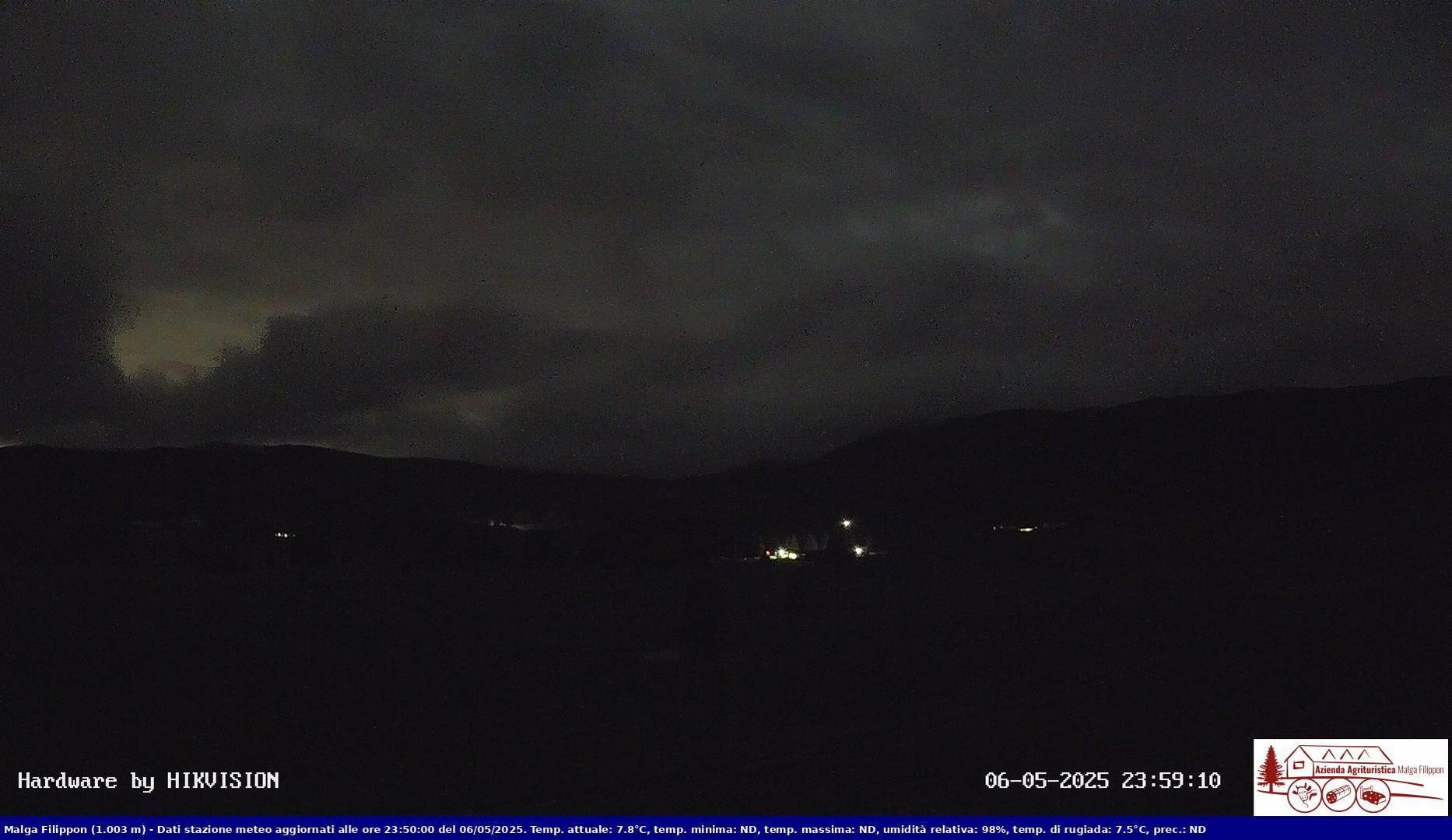 time-lapse frame, Pian Cansiglio - Agriturismo Malga Filippon webcam