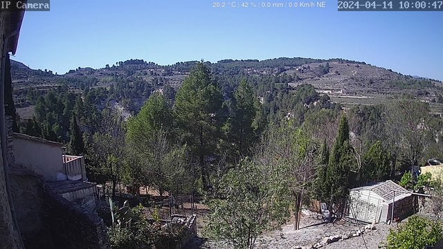 time-lapse frame, Barranc de Caraita webcam