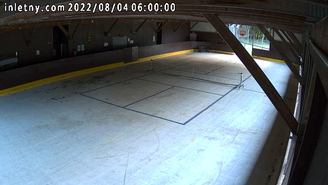 time-lapse frame, Inlet Fern Park Rink webcam
