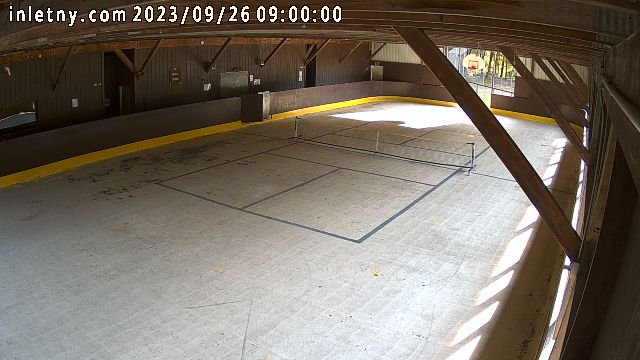 time-lapse frame, Inlet Fern Park Rink webcam