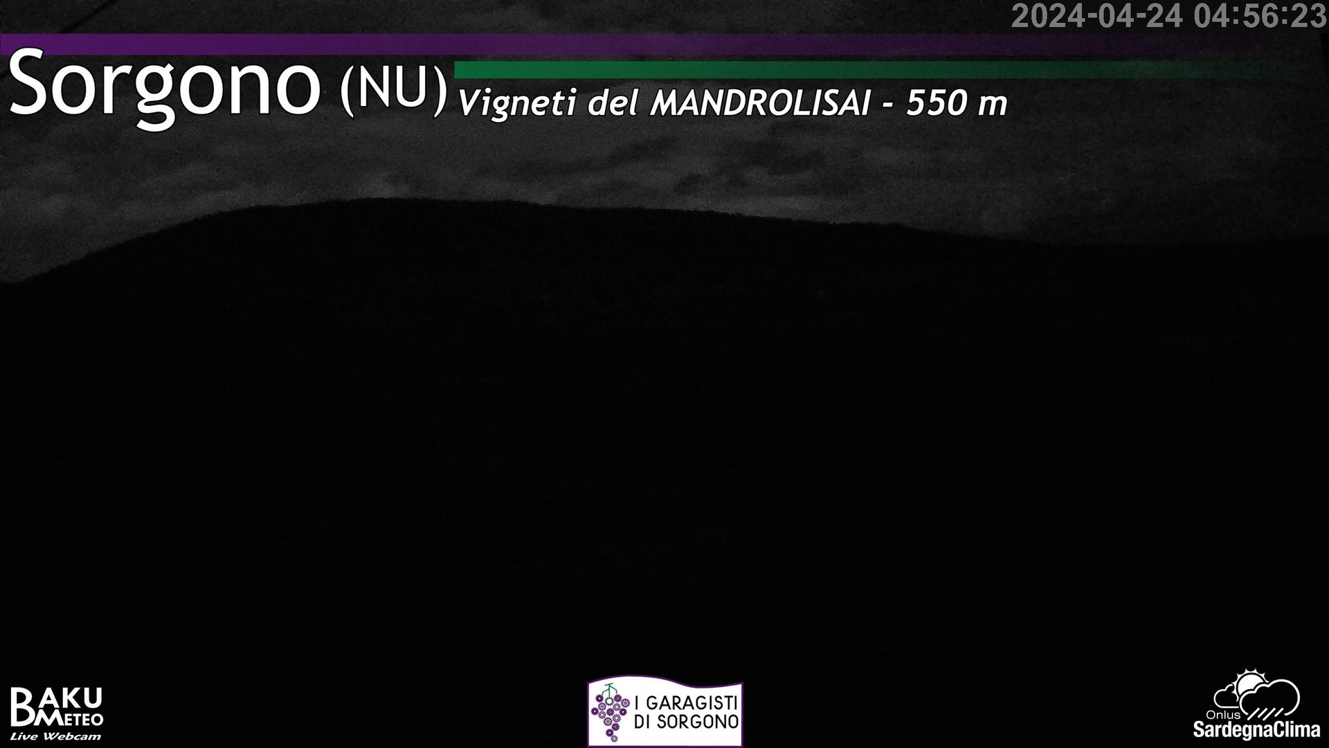 time-lapse frame, Sorgono webcam