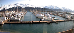view from Seward Harbor on 2023-03-09