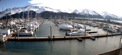 view from Seward Harbor on 2023-03-10