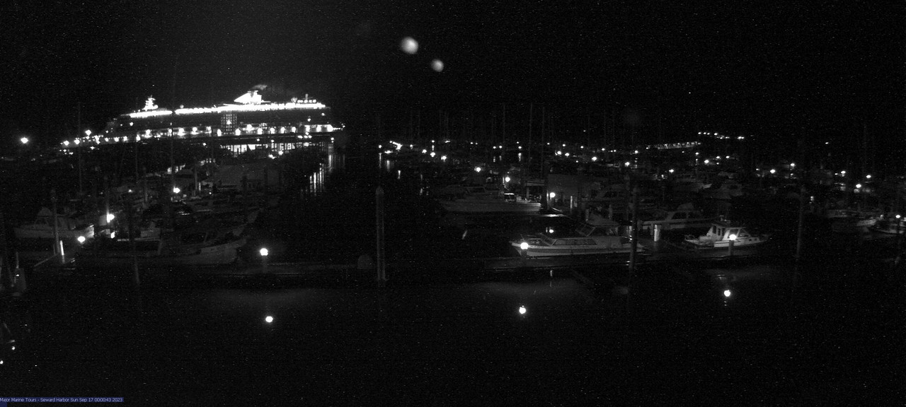 time-lapse frame, Seward Harbor webcam