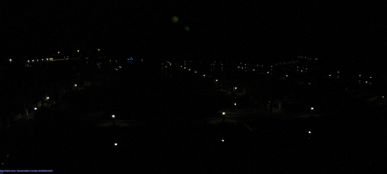 time-lapse frame, Seward Harbor webcam