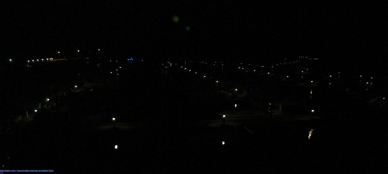 time-lapse frame, Seward Harbor webcam