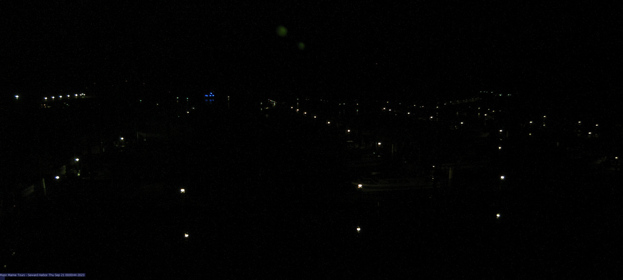 time-lapse frame, Seward Harbor webcam