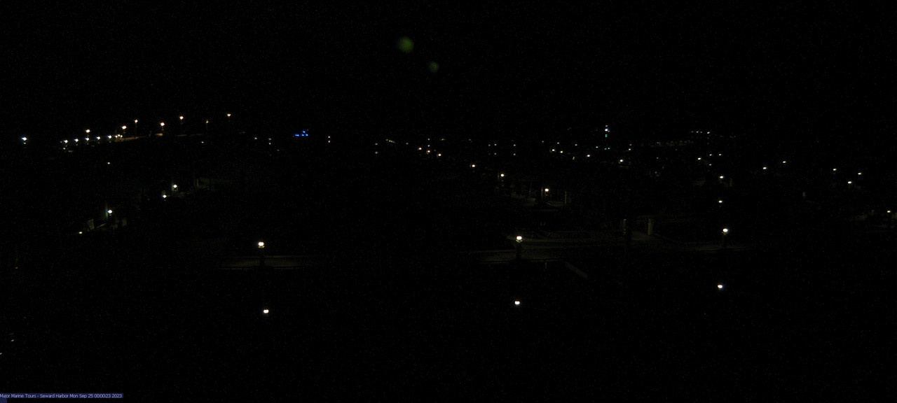 time-lapse frame, Seward Harbor webcam