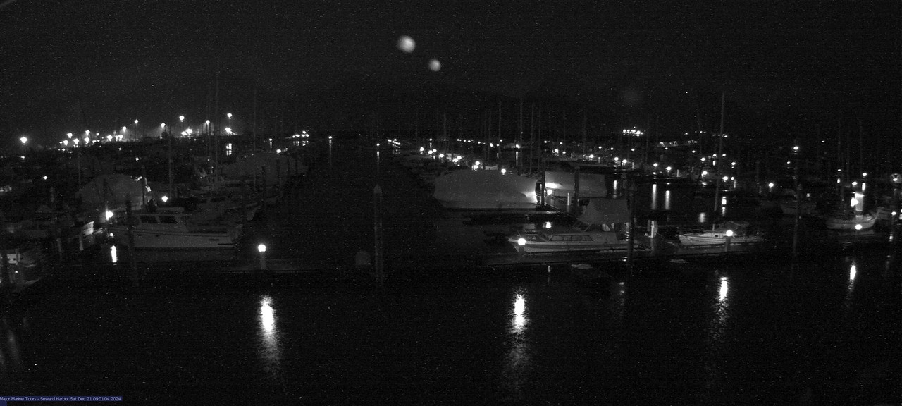 time-lapse frame, Seward Harbor webcam