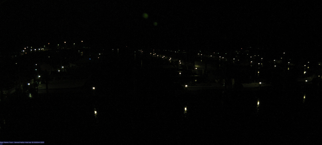 time-lapse frame, Seward Harbor webcam