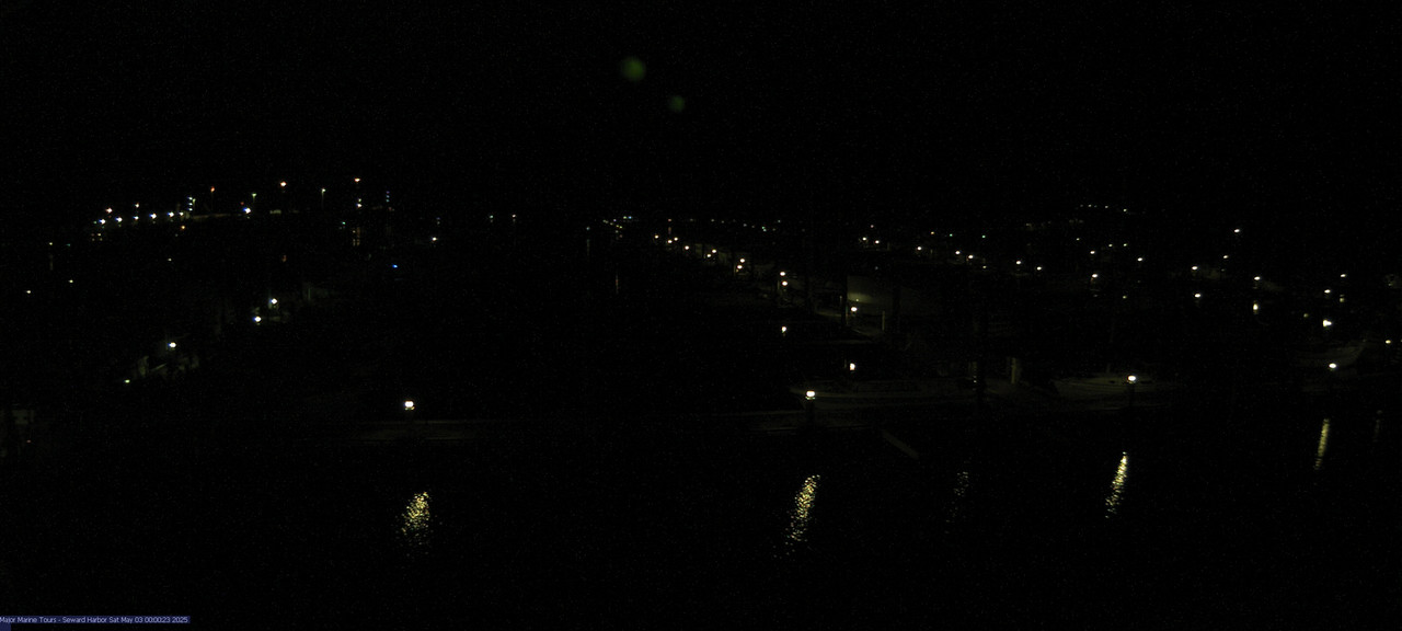 time-lapse frame, Seward Harbor webcam