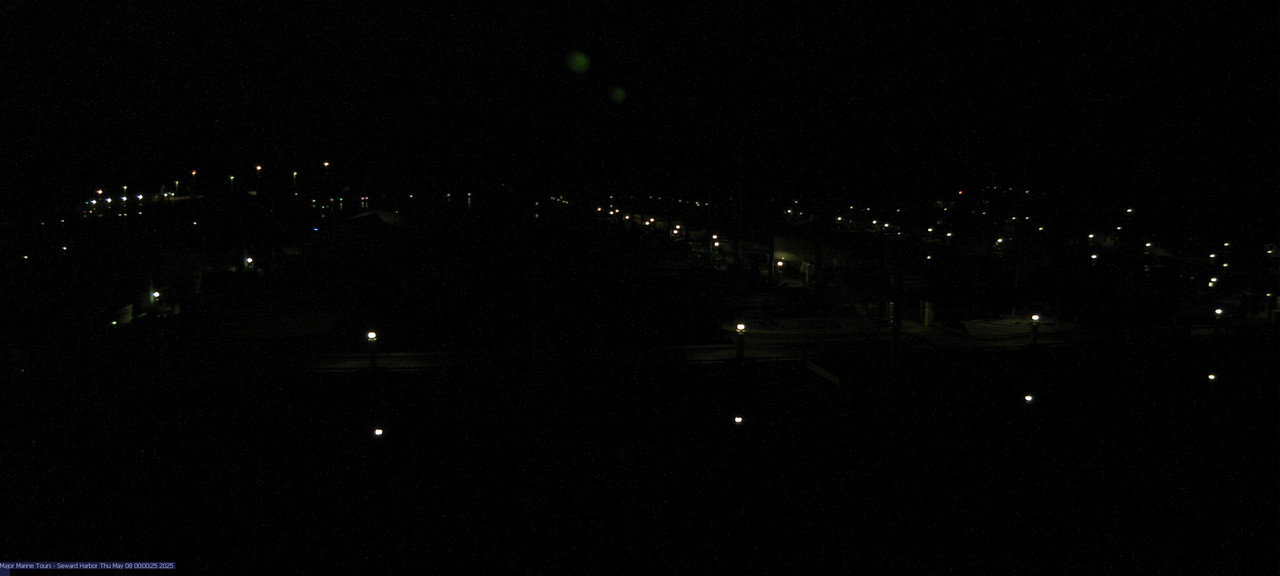 time-lapse frame, Seward Harbor webcam