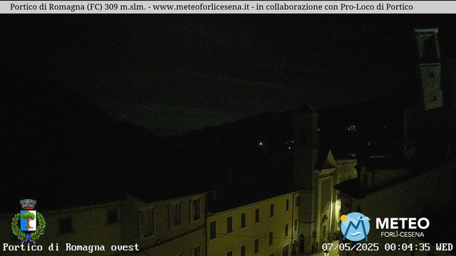 time-lapse frame, Portico di Romagna webcam