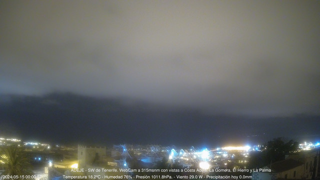 time-lapse frame, Adeje SW webcam