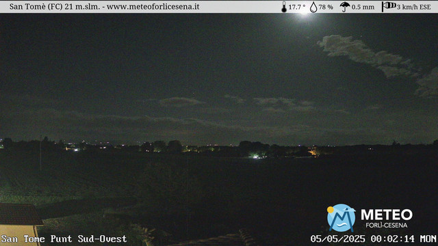 time-lapse frame, San Tomè webcam