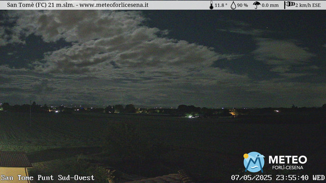 time-lapse frame, San Tomè webcam