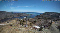 view from Ski Cape Smokey Top Station on 2024-04-29