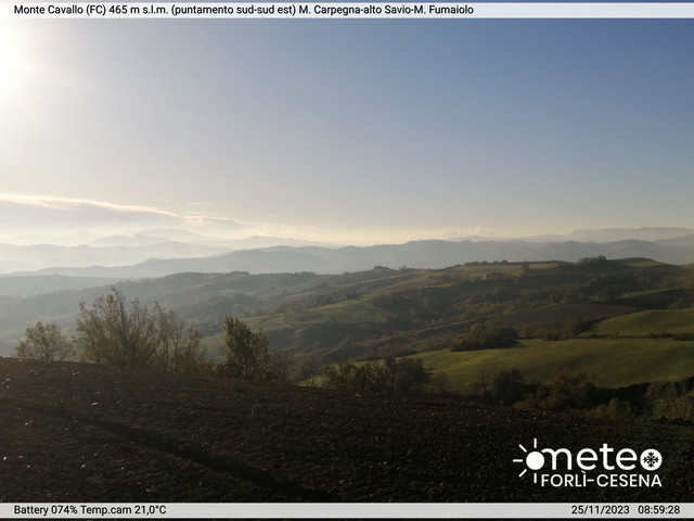 time-lapse frame, Monte Cavallo Sud-Est webcam
