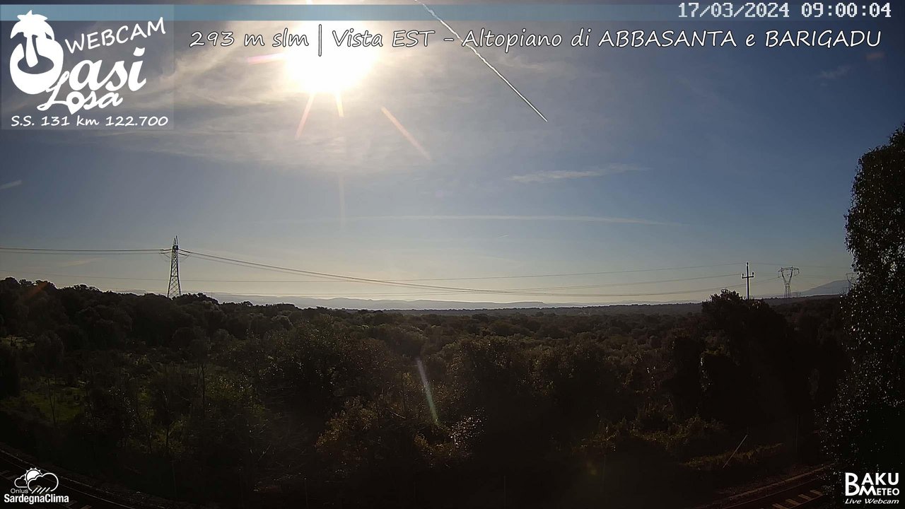 time-lapse frame, Abbasanta webcam