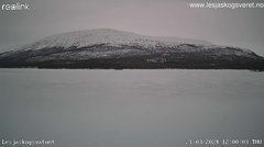 view from Lesjaskogsvatnet on 2024-03-21