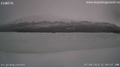 view from Lesjaskogsvatnet on 2024-04-07