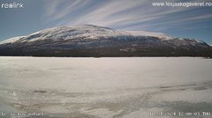 view from Lesjaskogsvatnet on 2024-04-18