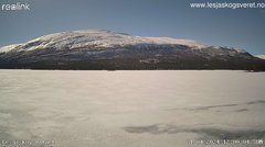 view from Lesjaskogsvatnet on 2024-04-21
