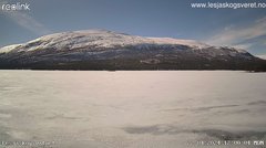 view from Lesjaskogsvatnet on 2024-04-22
